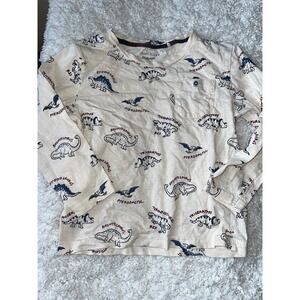 Craft + Flow Knitwear Boys Sz. 5 Dinosaur Themed Long Sleeved Tee. Cute, Fun